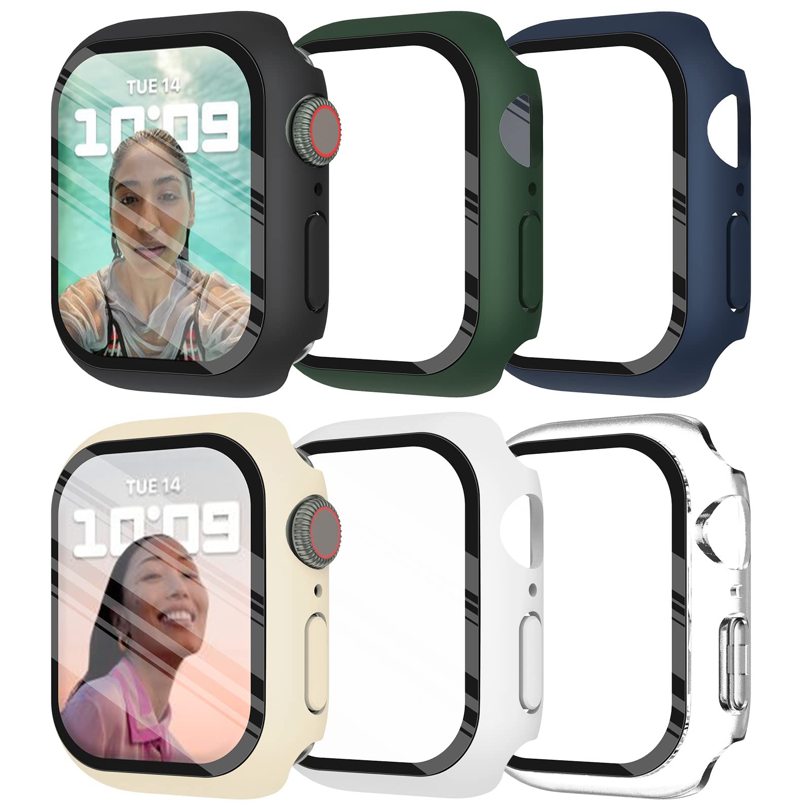 Apple Smartwatch Accessories - 강화 유리 + 커버 Apple Watch