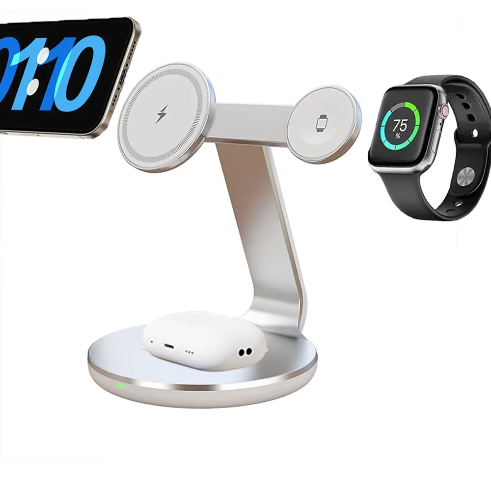 Wireless Charger Watch - 3 in 1 무선 충전 스탠드