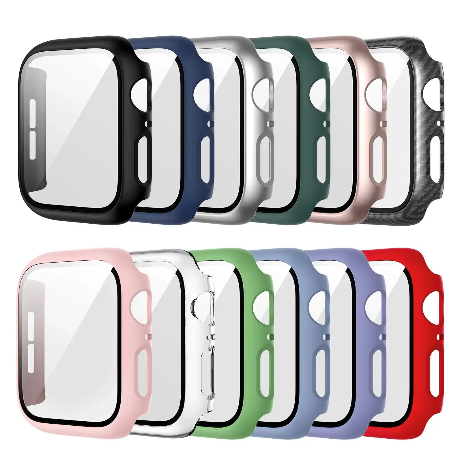 Apple Smartwatch Accessories - 강화 유리 + 커버 Apple Watch