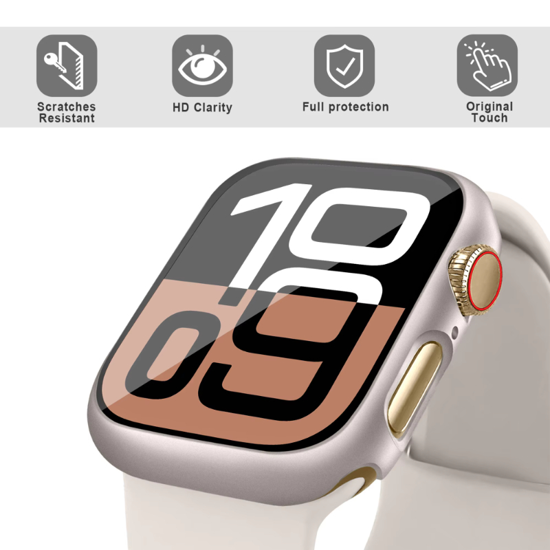강화 유리 + 케이스 Apple Watch 44mm 3 - Smartwatch Band Accessories 리뷰 및 가격