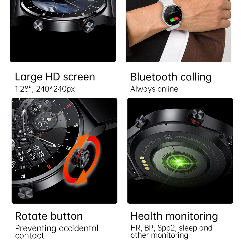 ECG+PPG 블루투스 통화 스마트워치 남성용 2025 - Smartwatch Store 리뷰 및 가격