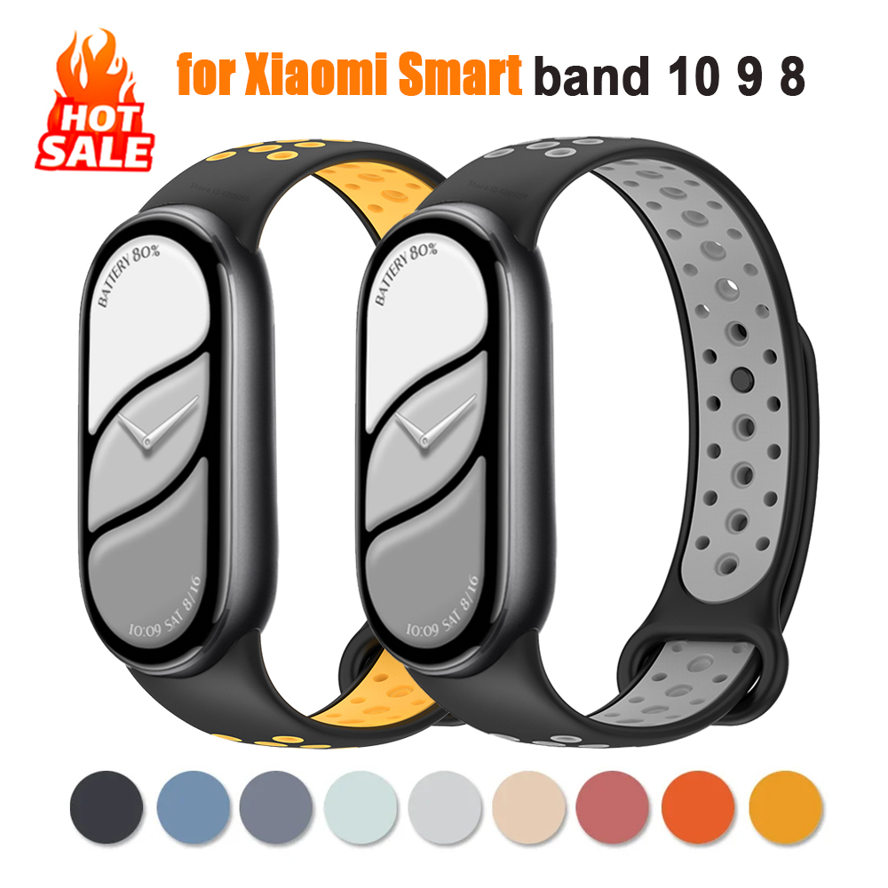 샤오미 미밴드 10 9 8용 실리콘 스트랩 NFC 스포 - Android Smartwatch Accessories 리뷰 및 가격