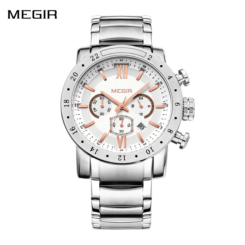 MEGIR 스테인레스 스틸 캐주얼 시계 남성용 방수 발 - Smartwatch Touch 리뷰 및 가격