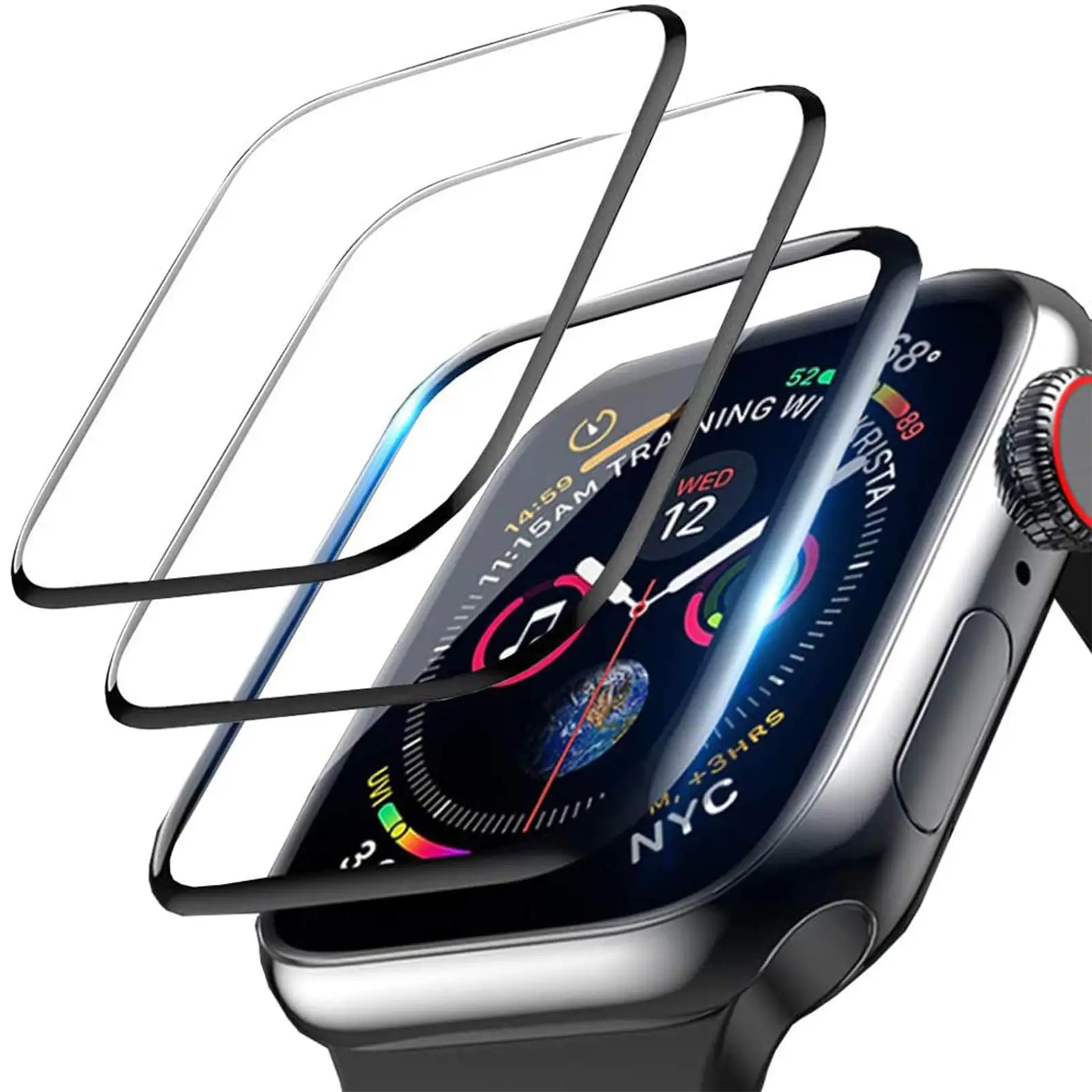 Apple Watch 밴드 용 3D 강화 유리 41mm - Apple Smartwatch Accessories 리뷰 및 가격