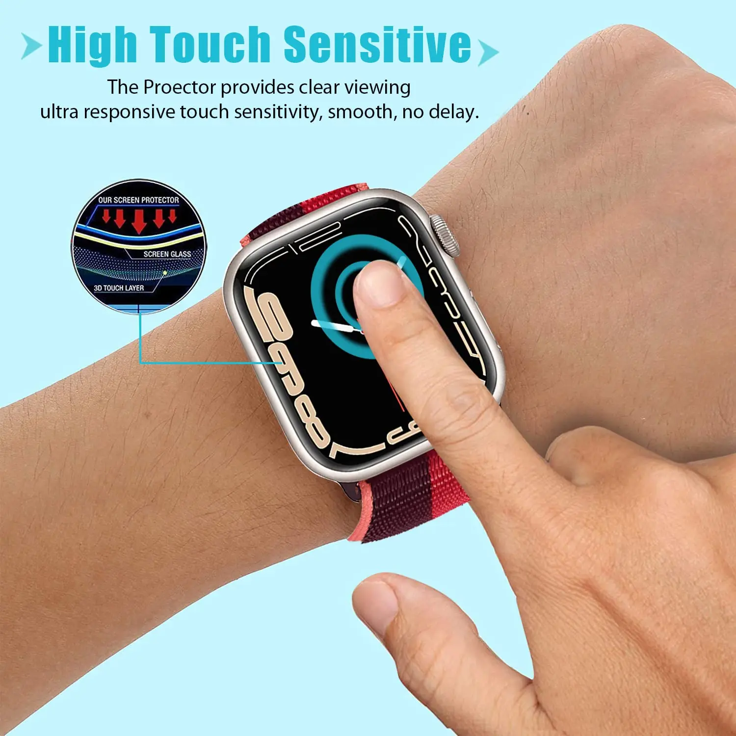 Apple Watch 밴드 용 3D 강화 유리 41mm - Apple Smartwatch Accessories 리뷰 및 가격