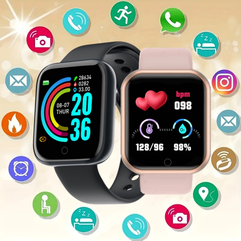 스마트 워치 메시지 알림 음악 제어 칼로리 거리 피트니 - Smartwatch Touch 리뷰 및 가격