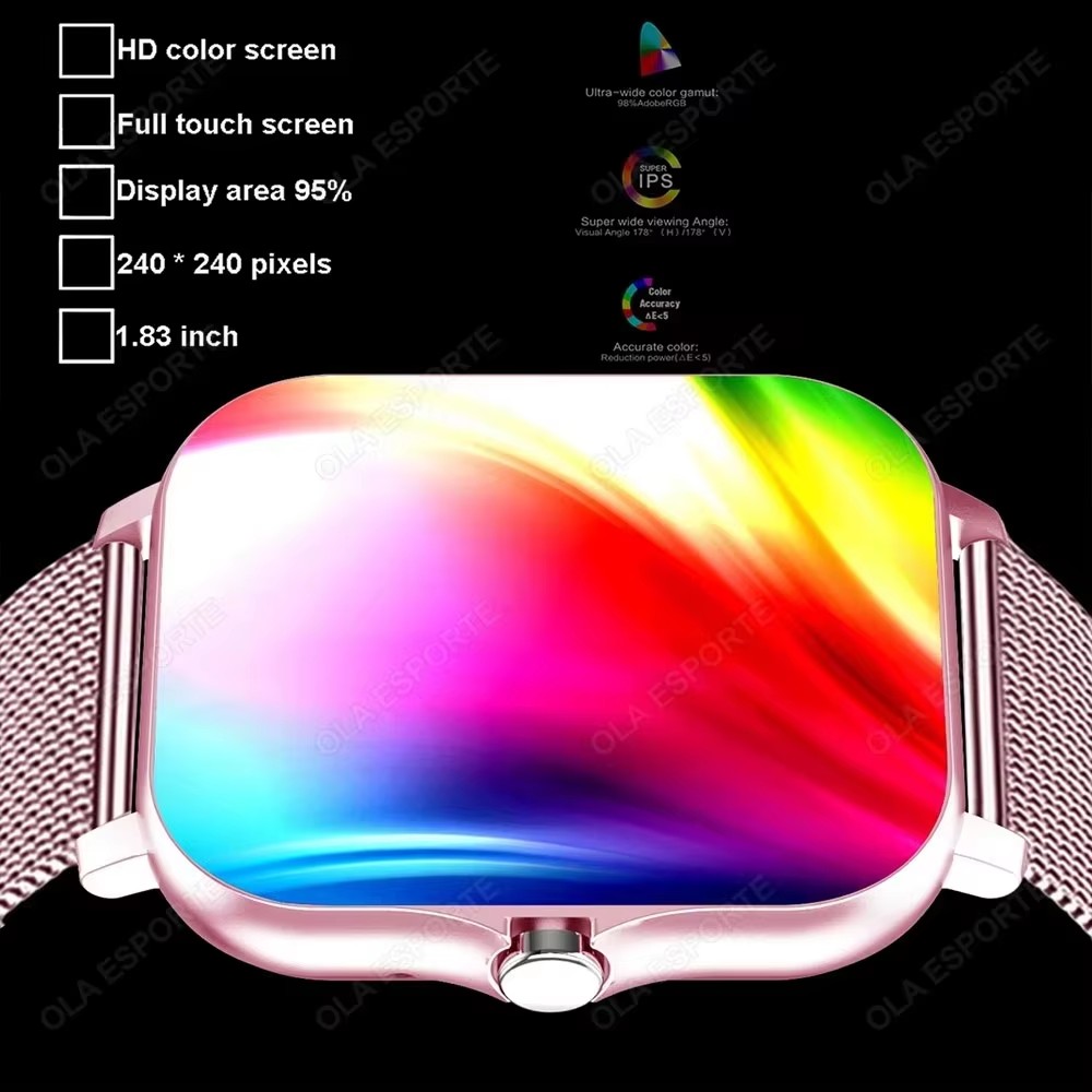 1.83인치 방수 스마트워치, 메시지 응답, 통화, 수 - Smartwatch Store 리뷰 및 가격