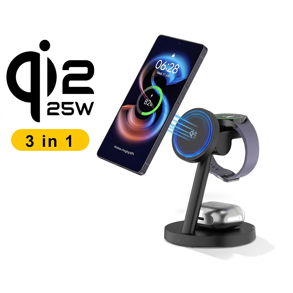 Qi2.2 25W 마그네틱 고속 무선 충전 도크(45W - Wireless Charger Watch 리뷰 및 가격