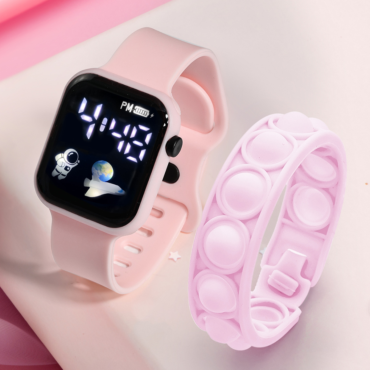 어린이 스마트 워치 팔찌, 심플하고 세련된 학생 야외  - Smartwatch Touch 리뷰 및 가격